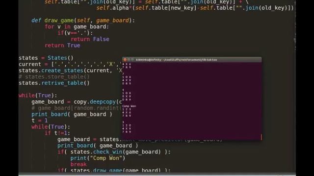 Tic-Tac-Toe: Basic Reinforcement Learning python смотреть онлайн