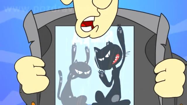 Кошки скребуться Анимационная видео открытка Давай мириться смотреть онлайн