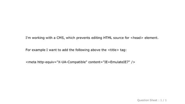 jQuery : How to add anything in head through jquery/javascript? смотреть онлайн
