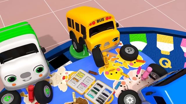Learn Colors With Slide and More! | +Compilation | Colors for Kids | ToyMonster & Nursery Rhymes смотреть онлайн