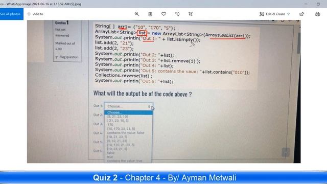 M251 Quiz 2 Meeting 4 revision by/ Ayman Metwali смотреть онлайн