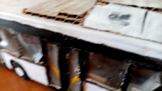 Автобус Лиаз 5292.67 из бумаги и картона.