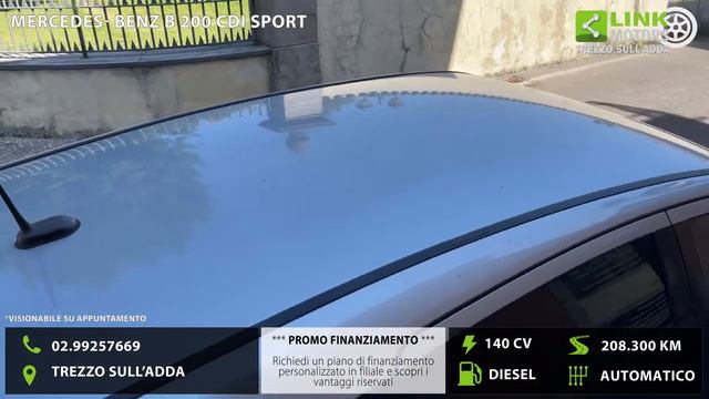 MERCEDES-BENZ B 200 CDI SPORT смотреть онлайн