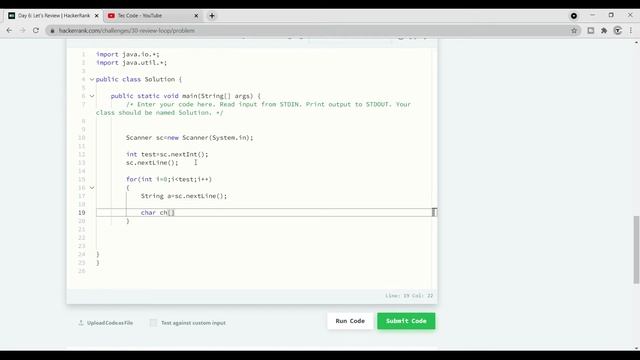 Hacker Rank Day 6: Let's Review | Java | HackerRank Solution | 30 Days Of Code | Easy Explanation смотреть онлайн