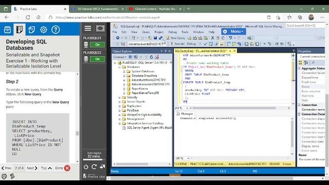 Serializable and Snapshot смотреть онлайн