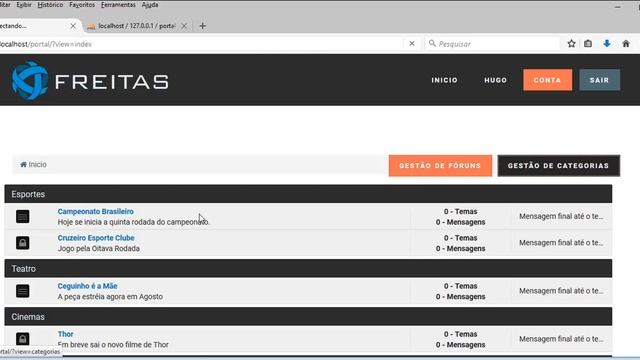 Portal de Notícias PHP 7 - Aula 02 - Testando o Projeto смотреть онлайн