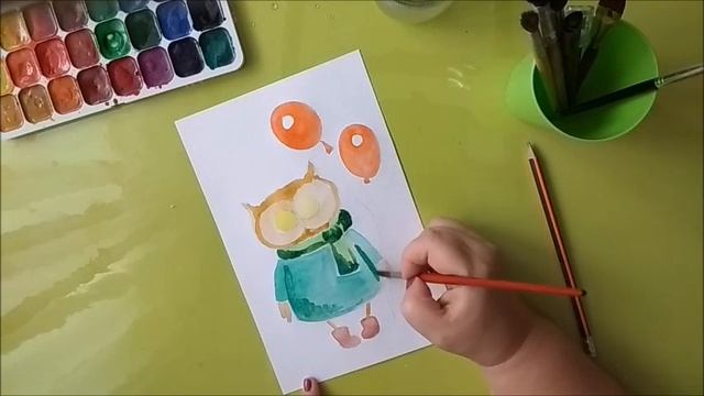 Рисуем вместе. Видеоурок "Совушка" смотреть онлайн