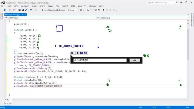 OpenGL Element Array Buffers смотреть онлайн