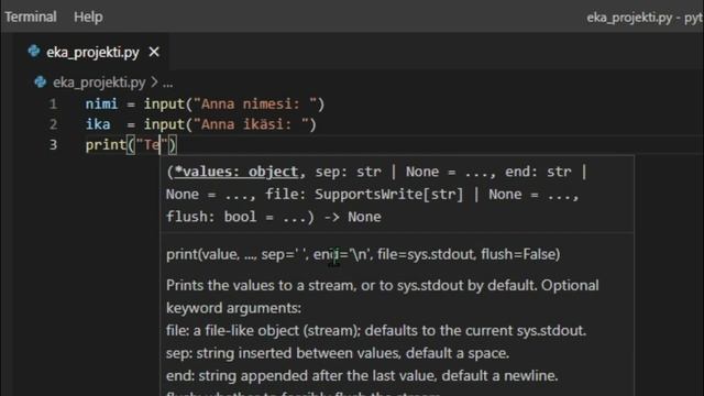 python tutorial #2 | INPUT komento смотреть онлайн