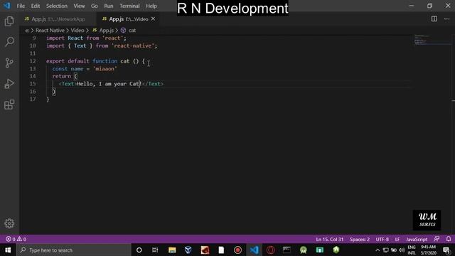 #2 Your First Component In React Native With JSX || R N Development Please Subscribe, Like , Share смотреть онлайн