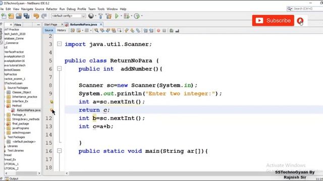 Lecture 20 part 3: return and no parameter in java in Hindi смотреть онлайн