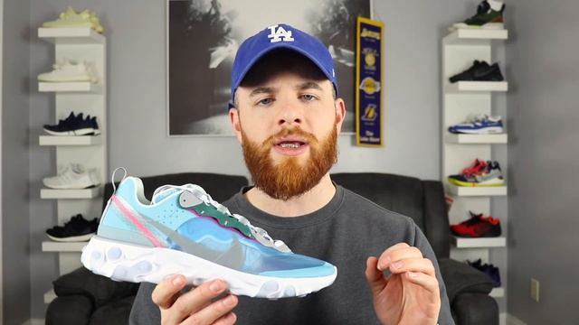 THE NIKE REACT ELEMENT 87 ROYAL TINT REVIEW & ON FEET!!! смотреть онлайн