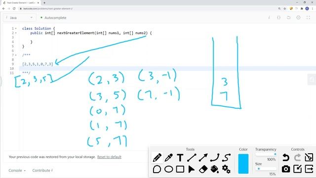 [Java] Leetcode 496. Next Greater Element [Stack & Queue #5] смотреть онлайн