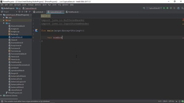 Aprende Kotlin Tutorial - Ingreso/Captura de Datos por teclado I/O смотреть онлайн