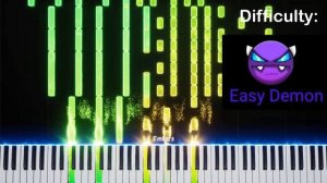 Stereo Madness Piano: Easy To Impossible.