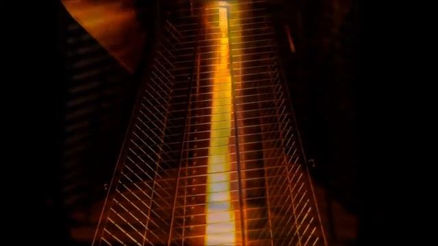 Уличный газовый инфракрасный обогреватель (Пирамида) в ночное время смотреть онлайн
