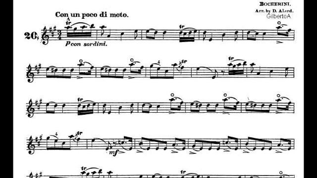 Minuet - Luigi Boccherini - String Quintet In E Major, Op.11 No.5 Accompaniment