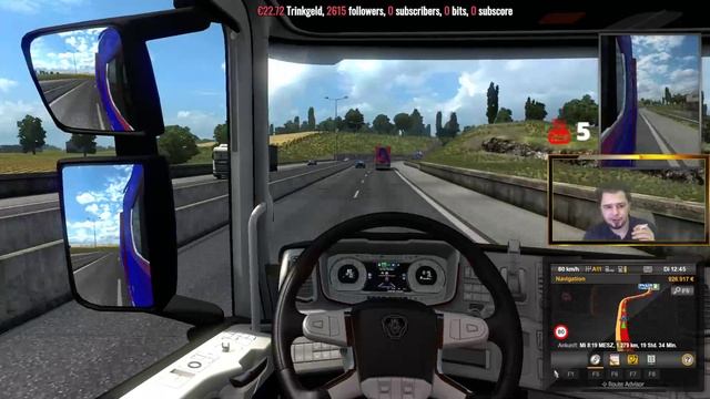 ETS 2 mit Pro Mods Map quer durch Europa смотреть онлайн
