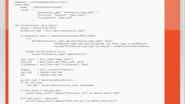 Validation in patch method in django rest framework смотреть онлайн
