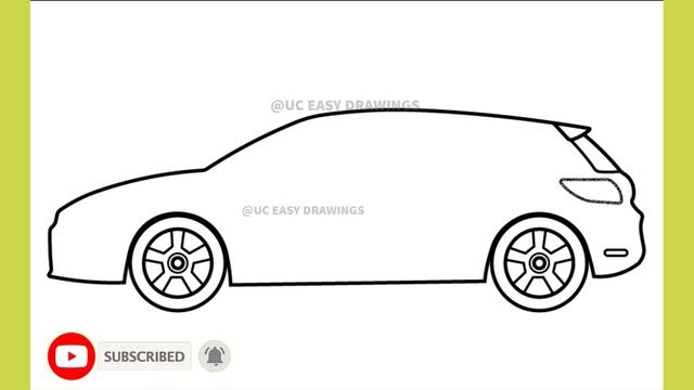 How To Draw volkswagen scirocco R (2010) / Easy Car Drawing Step by step смотреть онлайн