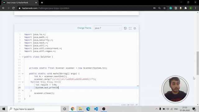 Java Loop 1 HackerRank Solution | Java Tutorial | CodeWithAbhi | смотреть онлайн