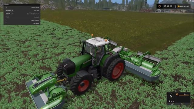 Farming Simulator Mods Fendt Mower With Collectors + 900 Vario смотреть онлайн
