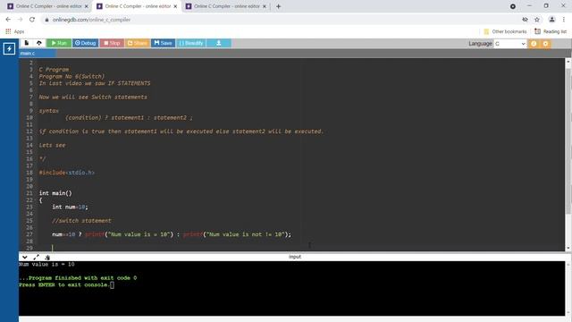 c program | switch case | P6 | knowledge code смотреть онлайн