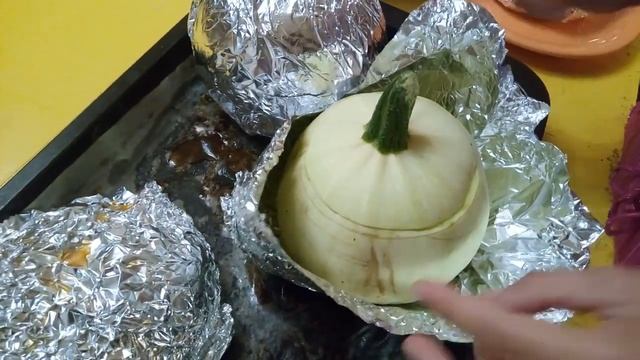 Фаршированные кабачки и патиссоны в духовке смотреть онлайн