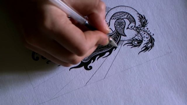Дудлинг и выжигание (пирография). / Doodle and Pyrography. смотреть онлайн