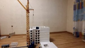 Стройка. Модель башенного крана КБ 405. Стройка подписчика