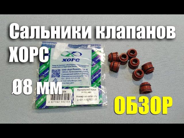 Обзор маслосъемных колпачков Хорс Ø8 мм для ВАЗ-2101-07 (арт. 2101-1007026-Л) смотреть онлайн
