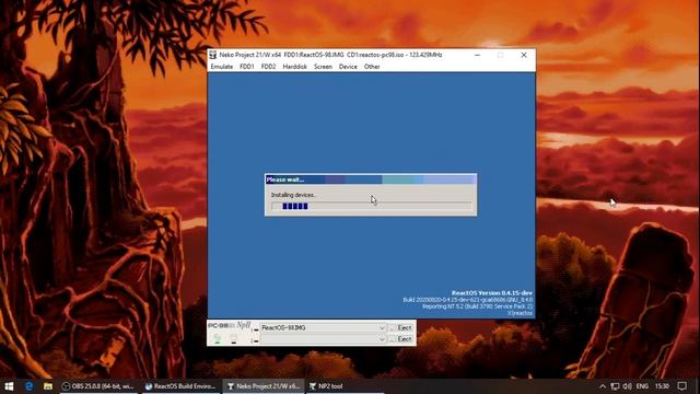 ReactOS 0.4.15-dev-621 (nightly) Live CD boot up on PC-98 смотреть онлайн