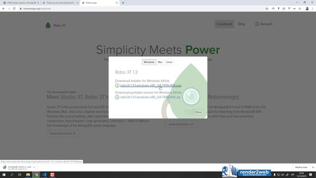 [5] Primera Aplicación Node.Js y MongoDb - Intalación de Mongo y Robo3T смотреть онлайн