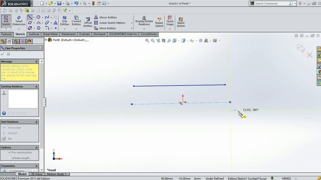 solidworks tutorial for beginner #1 /interface/unit/plane/sketch/line/dimension смотреть онлайн