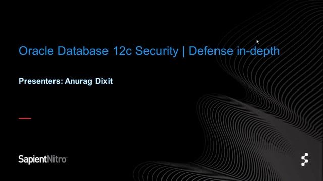 Copy of Defense in depth with Oracle Database 12c смотреть онлайн