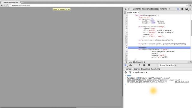 Drawing a Map from SVG Paths - Data Visualization and D3.js смотреть онлайн