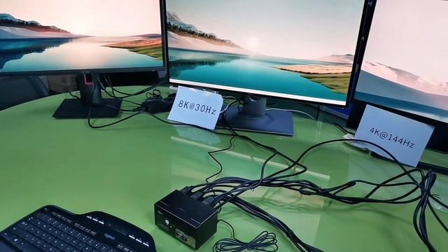 【623DP-4】CKLau 2 Port USB 3.0 Triple Monitor KVM Switch Displayport 1.4 Support 8K@30Hz 4K@144Hz смотреть онлайн