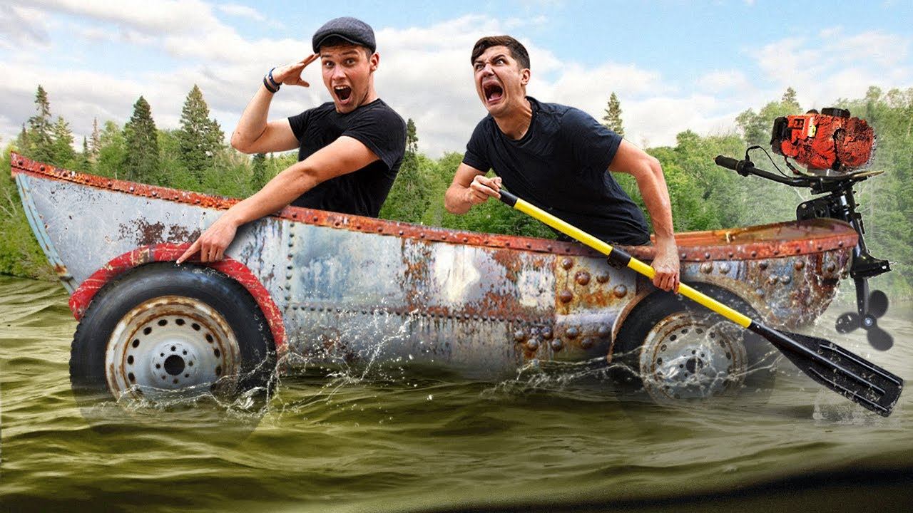 Купили ПЛАВАЮЩИЙ автомобиль за 30 тысяч и пошли на дно! смотреть онлайн