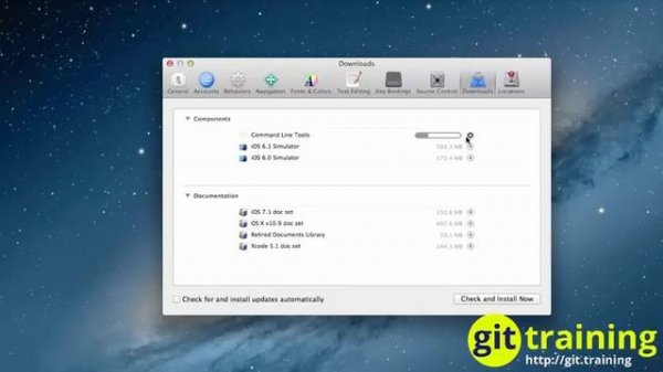 Installing Git on the Mac with Xcode