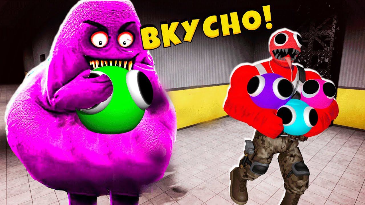 ПОБЕГ от ГРИМАС но МЫ ЛУКИСЫ Lookys ESCAPE Grimace ROBLOX Енотик Стив @AmaiQT смотреть онлайн