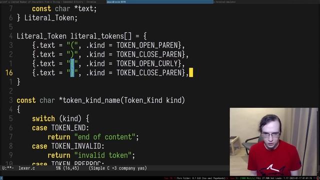 Military Grade C/C++ Lexer from Scratch смотреть онлайн