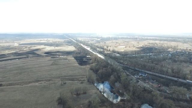 Озера за Черниговом весной с высоты полета птиц смотреть онлайн