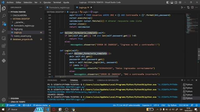 LOGIN (INICIO DE SESION) CON PYTHON Y TKINTER UTILIZANDO SQLITE I CODIGO COMPLETO I DESKTOP APP #2 смотреть онлайн