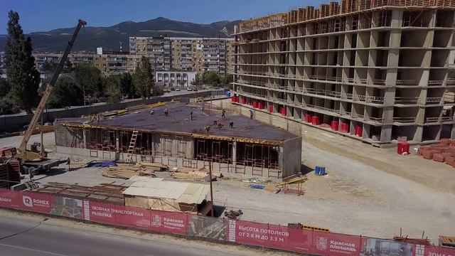 Июнь 2020 Ход строительства ЖК «Красная площадь» г Новороссийск смотреть онлайн