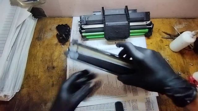 Refueling and replacement of the photo shaft of the cartridge Samsung ml 1640 / Xerox phaiser pe 22 смотреть онлайн