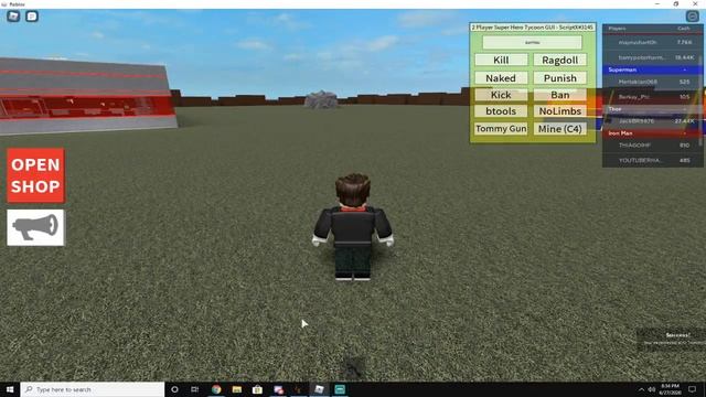 super hero tycoon kick hack script pastebin 2020 смотреть онлайн
