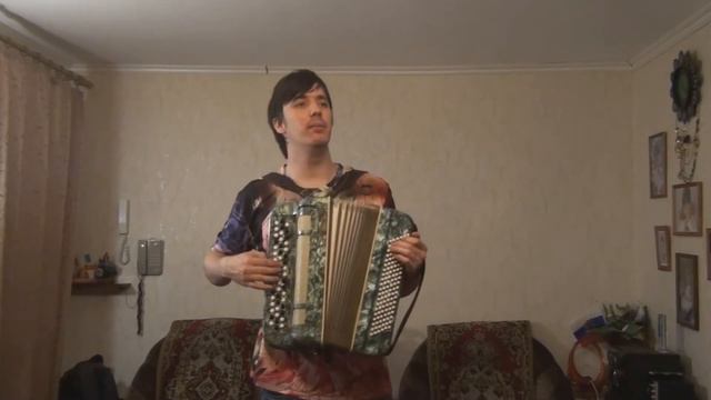 Кавер на баяне - На белом покрывале января смотреть онлайн
