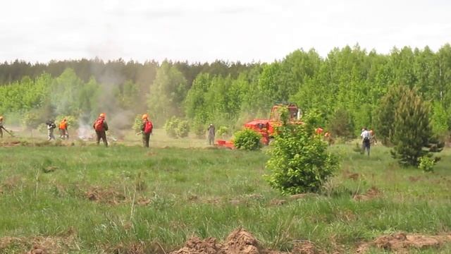 Тренировка: Лесной пожар. Трактор лесопожарный ТЦ 3,0-40 ВЛ смотреть онлайн