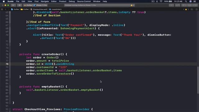 SwiftUI and Firebase tutorial, coffee App 26 of 51 смотреть онлайн