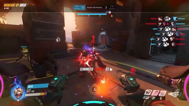 Overwatch Ranked | THE 6K DVA BOMB PLAY OF THE GAME! | MUST WATCH! | 1080p HD смотреть онлайн